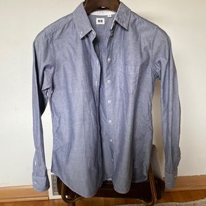 Uniqlo blue dress shirt